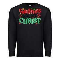 Black christmas begins with christ Premium Sweatshirt - MaliasSmallBusiness