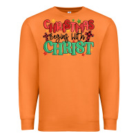 Carrot christmas begins with christ Premium Sweatshirt - MaliasSmallBusiness