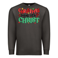 Smoke christmas begins with christ Premium Sweatshirt - MaliasSmallBusiness