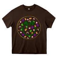 Chocolate Brown st patrick s day smiley face Heavy Core Tee - Artiststas