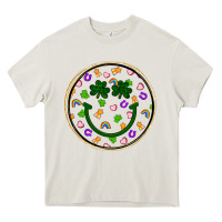 Cream st patrick s day smiley face Heavy Core Tee - Artiststas
