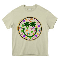Mossy st patrick s day smiley face Heavy Core Tee - Artiststas