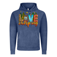 Vintage Denim love camping Vintage Hoodie - Zillion Design Studio