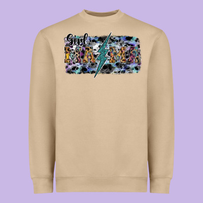 Girl Mama Heavyweight Sweatshirt Designed By Sublimationcraftshop