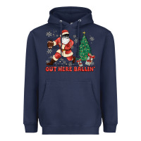 Navy out here ballin' Heavyweight Hoodie - MaliasSmallBusiness