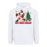 White out here ballin' Heavyweight Hoodie - MaliasSmallBusiness