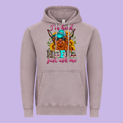 I'm Head Heffa Just Ask Me Vintage Hoodie Designed By Zillion Design Studio