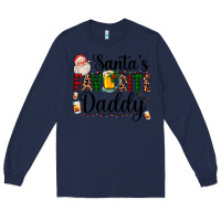 Navy santa's favorite daddy Long Sleeve Tee - AdoDesignShop