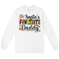 White santa's favorite daddy Long Sleeve Tee - AdoDesignShop