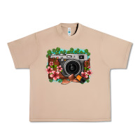 Burro floral lotus leaf film roll vintage camera Urban Heavy Tee - FaDigitalArtStudio