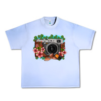 Grape Ice floral lotus leaf film roll vintage camera Urban Heavy Tee - FaDigitalArtStudio