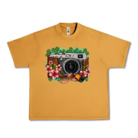 Peanut Butter floral lotus leaf film roll vintage camera Urban Heavy Tee - FaDigitalArtStudio
