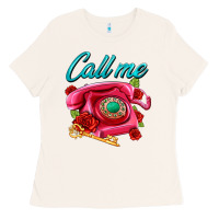 Bone call me roses and pink telephone Ladies Tee - AdoDesignShop