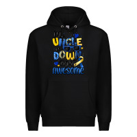 Black my uncle is down right awesome Premium Hoodie - Artiststas