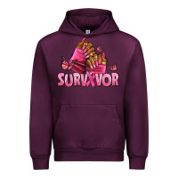 Mauve Wine Breast Cancer survivor afro nails Urban Hoodie - NancyCooperArtShop