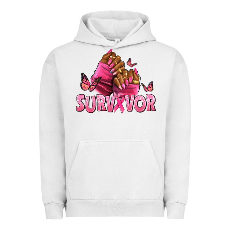 Breast Cancer Survivor Afro Nails Urban Hoodie by NancyCooperArtShop | Teevron