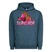 Pigment Midnight Navy Breast Cancer survivor afro nails Urban Hoodie - NancyCooperArtShop
