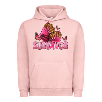 Pigment Salmon Breast Cancer survivor afro nails Urban Hoodie - NancyCooperArtShop