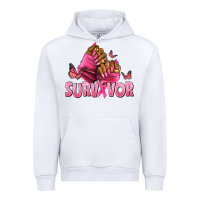 White Breast Cancer survivor afro nails Urban Hoodie - NancyCooperArtShop