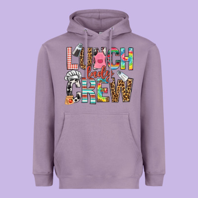 Lunch Lady Crew Heavyweight Hoodie Designed By Nancycooperartshop