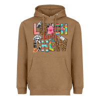 Toasted Coconut lunch lady crew Heavyweight Hoodie - NancyCooperArtShop