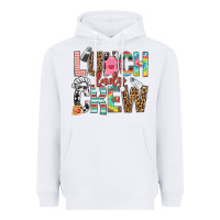 White lunch lady crew Heavyweight Hoodie - NancyCooperArtShop