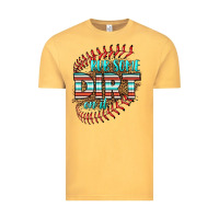 Vintage Mustard rub some dirt on it softball Vintage Tee - HRA Design Shop
