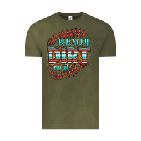 Vintage Olive rub some dirt on it softball Vintage Tee - HRA Design Shop