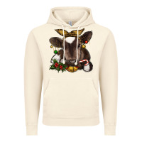 Vintage Artic christmas baby cow Vintage Hoodie - RanaPortraitStore