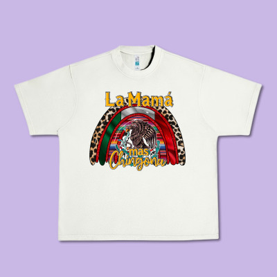 La Mama Mas Chingona Urban Heavy Tee Designed By Racoondesign