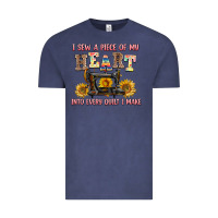 Vintage Denim i sew a piece of my heart into every quilt i make Vintage Tee - AdoDesignShop
