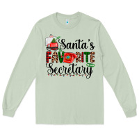 Matcha santa's favorite secretary Long Sleeve Tee - AdoDesignShop