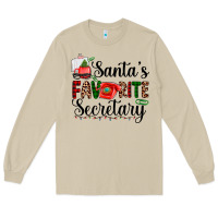 Mushroom santa's favorite secretary Long Sleeve Tee - AdoDesignShop