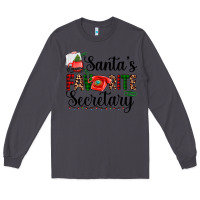 Smoke santa's favorite secretary Long Sleeve Tee - AdoDesignShop