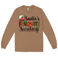 Toasted Coconut santa's favorite secretary Long Sleeve Tee - AdoDesignShop