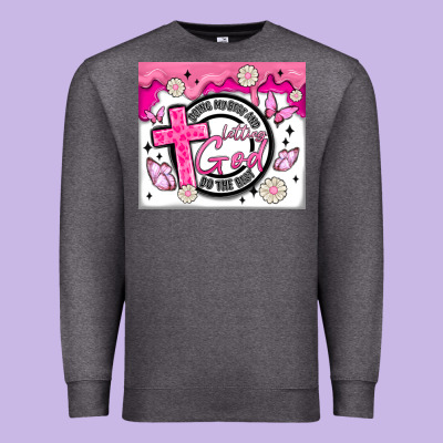 Doing My Best And Letting God Premium Sweatshirt Designed By Maliassmallbusiness