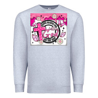 Heather Grey doing my best and letting god Premium Sweatshirt - MaliasSmallBusiness