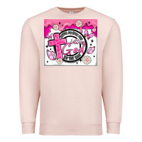 Pale Pink doing my best and letting god Premium Sweatshirt - MaliasSmallBusiness