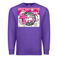 Purple doing my best and letting god Premium Sweatshirt - MaliasSmallBusiness