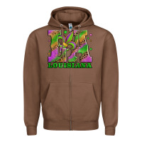 Chestnut mardi gras louisiana fleur de lis Zipper Hoodie - Jasminsmagicworld