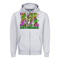 Heather Grey mardi gras louisiana fleur de lis Zipper Hoodie - Jasminsmagicworld