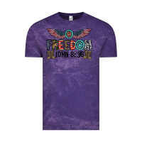 Cloud Purple freedom john Vintage Tee - CowhideDigitalArt