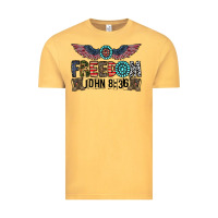 Vintage Mustard freedom john Vintage Tee - CowhideDigitalArt