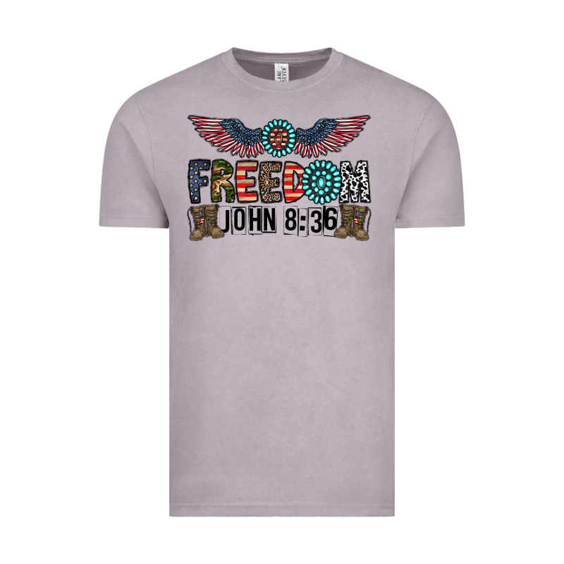 Freedom John Vintage Tee by CowhideDigitalArt | Teevron