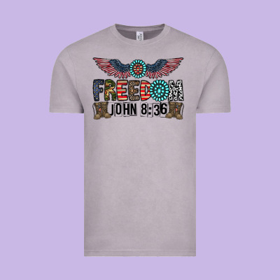 Freedom John Vintage Tee Designed By Cowhidedigitalart