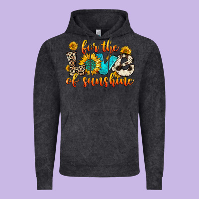 For The Love Of Sunshine Vintage Hoodie Designed By Zillion Design Studio