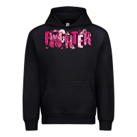 Black Fighter Breast Cancer Urban Hoodie - NancyCooperArtShop