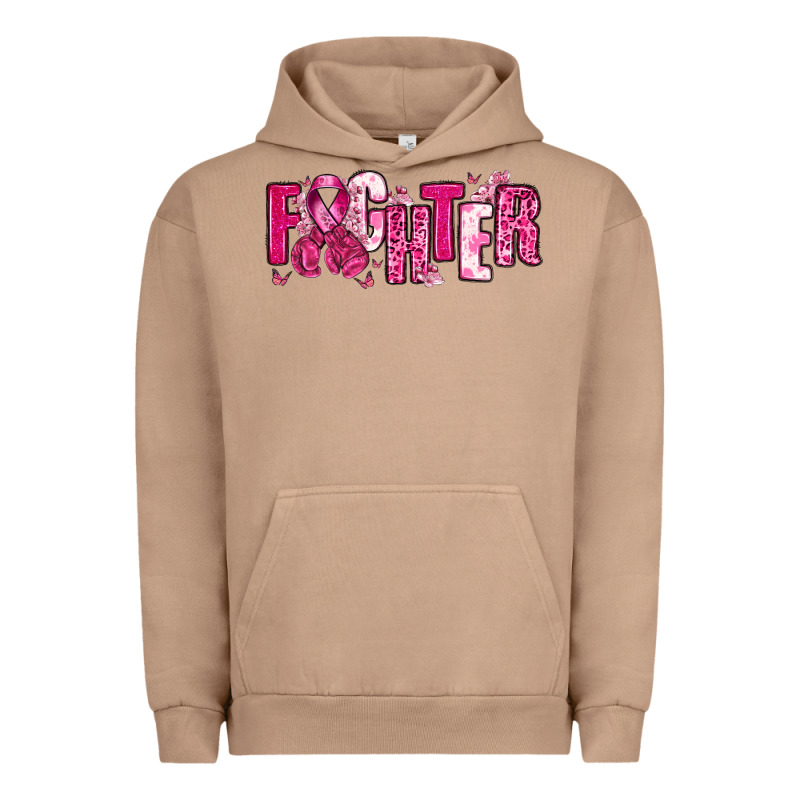 Fighter Breast Cancer Urban Hoodie by NancyCooperArtShop | Teevron