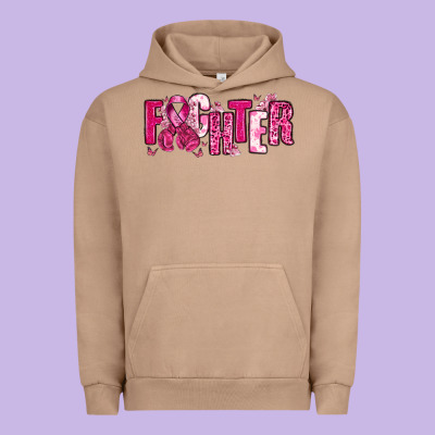 Fighter Breast Cancer Urban Hoodie Designed By Nancycooperartshop