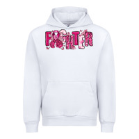 White Fighter Breast Cancer Urban Hoodie - NancyCooperArtShop